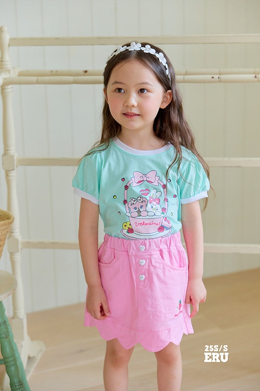 e.ru - Korean Children Fashion - #minifashionista - Cherry Span Skirt - 8