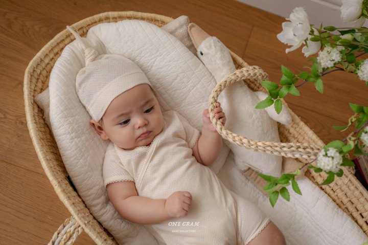 1 Gram - Korean Baby Fashion - #babyboutique - Leo Newborn Suit (Mesh) - 5