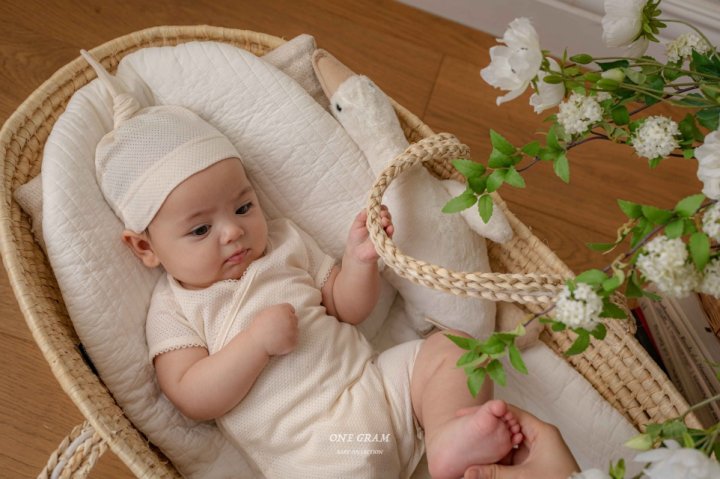 1 Gram - Korean Baby Fashion - #babyboutique - Leo Newborn Suit (Mesh) - 6