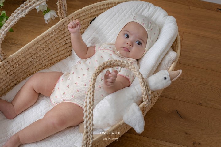 1 Gram - Korean Baby Fashion - #babyboutiqueclothing - Cherry Newborn Suit - 2