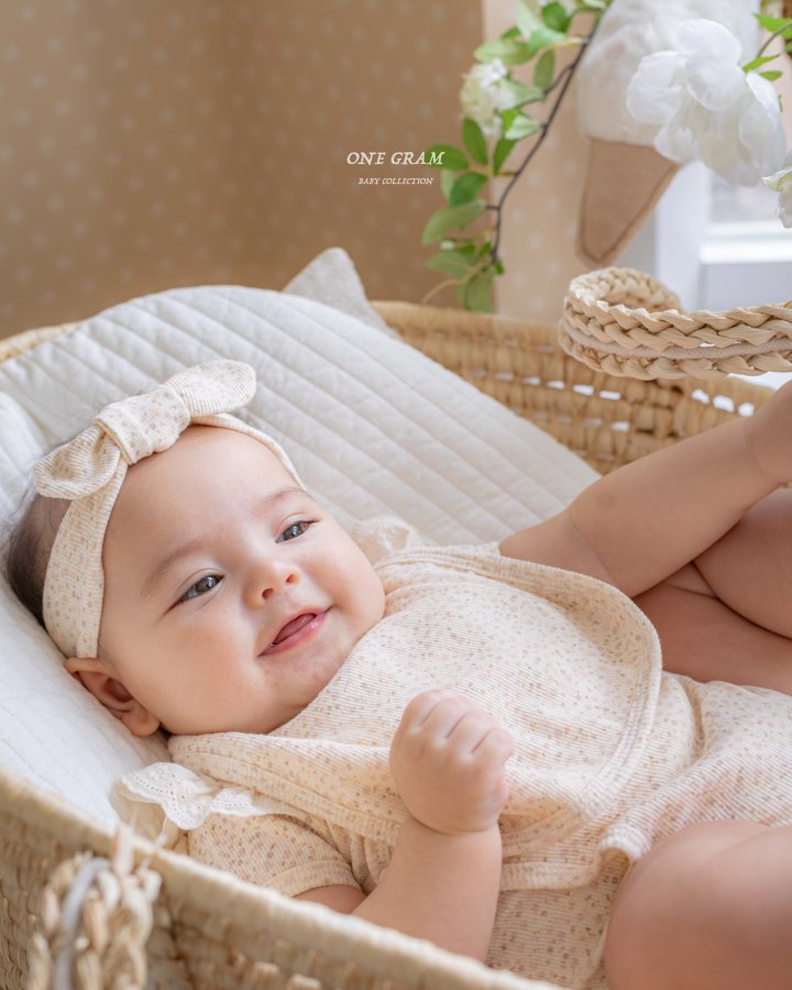 1 Gram - Korean Baby Fashion - #babyboutiqueclothing - Rudy Newborn Lace Suit - 3