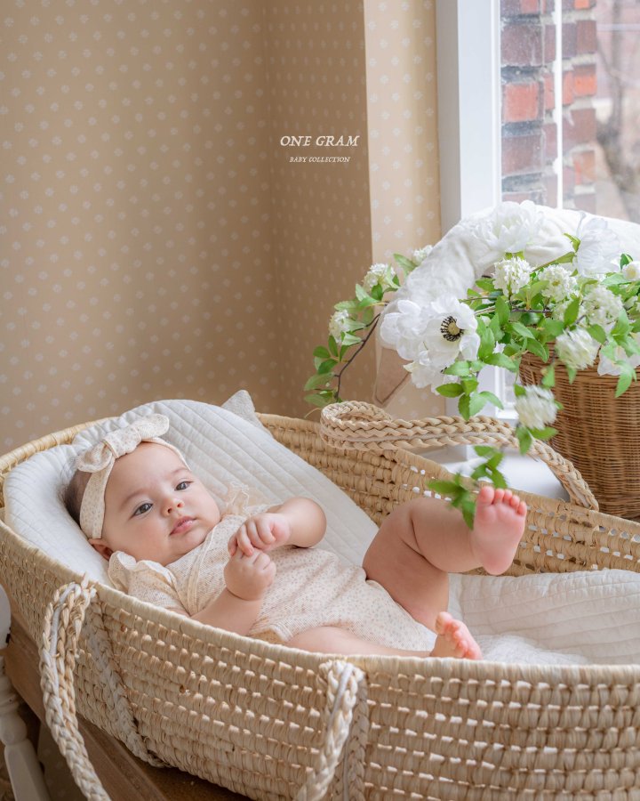1 Gram - Korean Baby Fashion - #babyboutiqueclothing - Rudy Newborn Lace Suit - 4