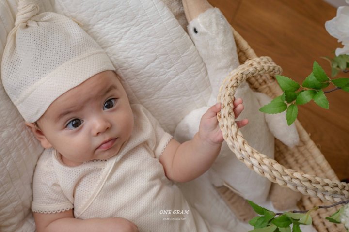 1 Gram - Korean Baby Fashion - #babyclothing - Leo Newborn Suit (Mesh) - 8