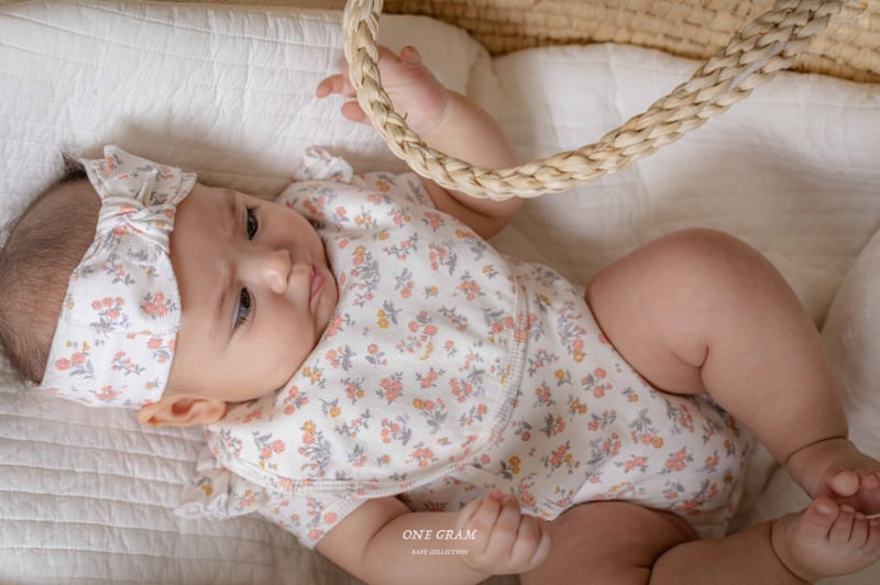 1 Gram - Korean Baby Fashion - #babyclothing - Lily Bib - 3