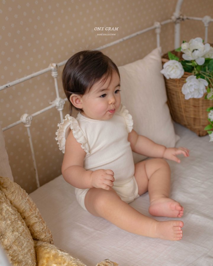 1 Gram - Korean Baby Fashion - #babyfashion - Jasmine Frill Suit - 2