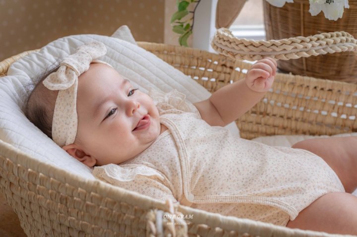 1 Gram - Korean Baby Fashion - #babyfever - Rudy Newborn Lace Suit - 6