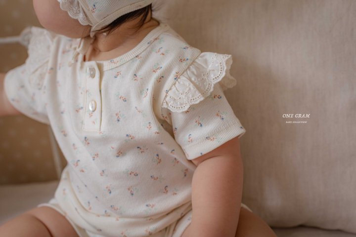 1 Gram - Korean Baby Fashion - #babyfever - Rebecca Frill Suit