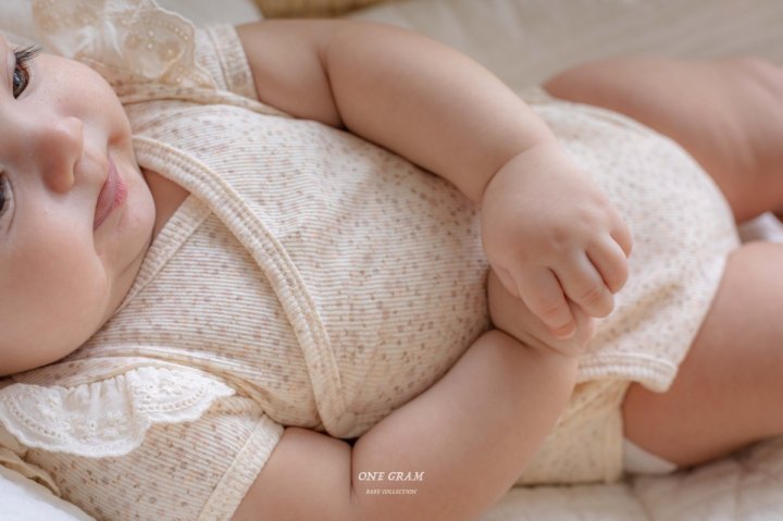 1 Gram - Korean Baby Fashion - #babygirlfashion - Rudy Newborn Lace Suit - 7