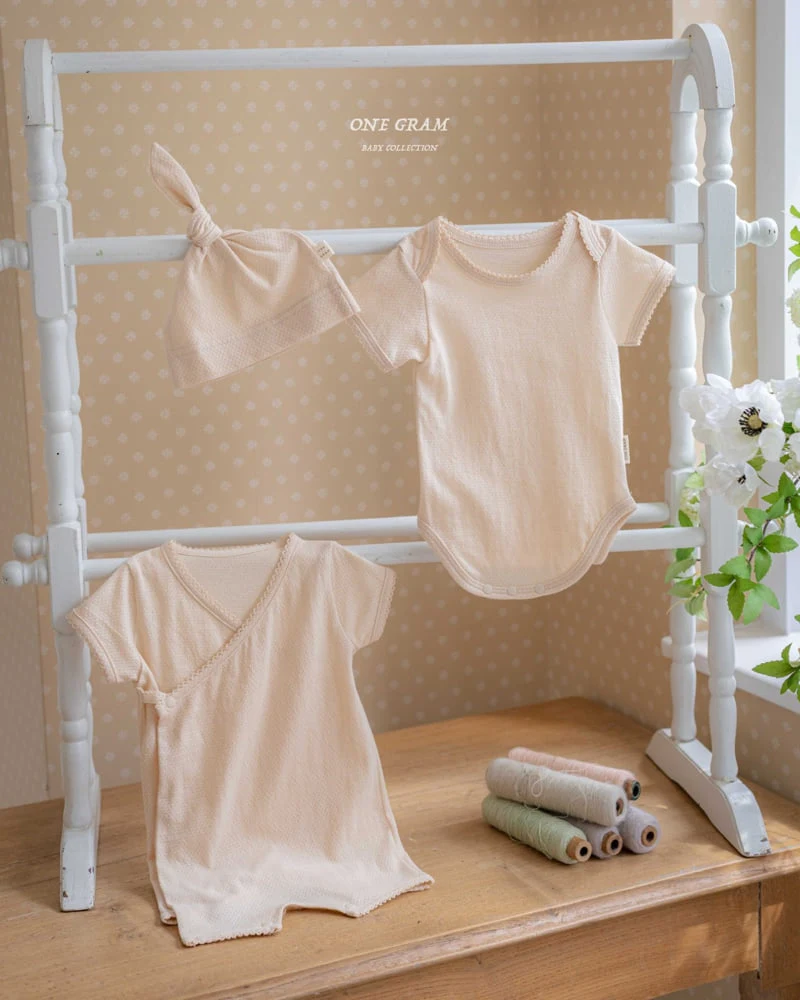 1 Gram - Korean Baby Fashion - #babygirlfashion - Leo Newborn Suit (Mesh) - 11