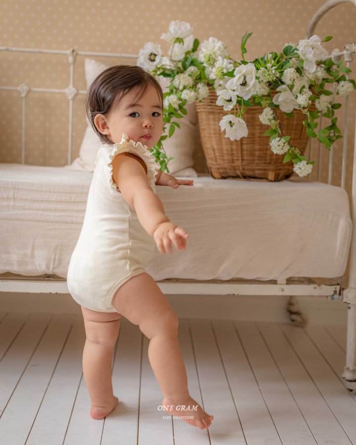 1 Gram - Korean Baby Fashion - #babyfever - Jasmine Frill Suit - 4