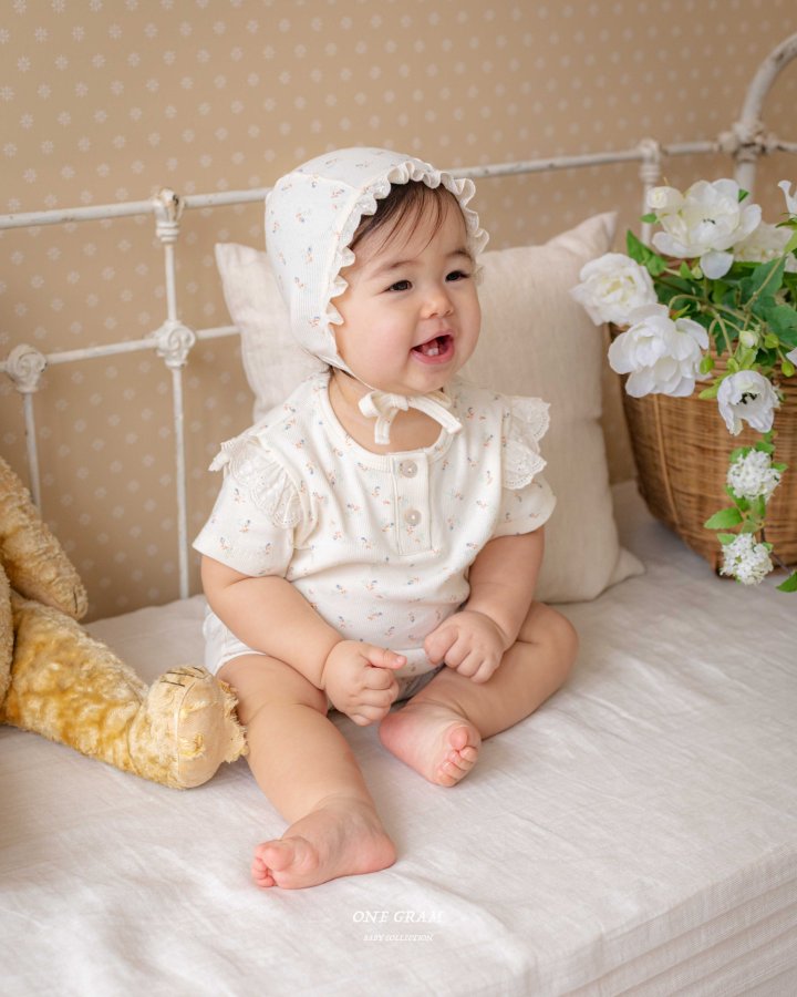 1 Gram - Korean Baby Fashion - #babylifestyle - Rebecca Frill Suit - 3