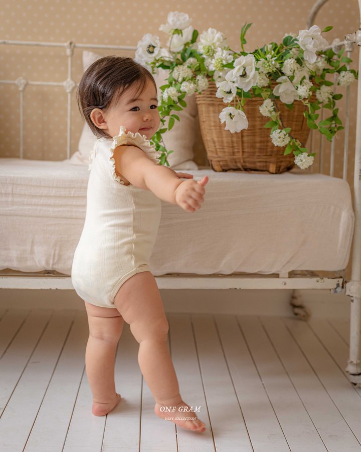 1 Gram - Korean Baby Fashion - #babylifestyle - Jasmine Frill Suit - 5