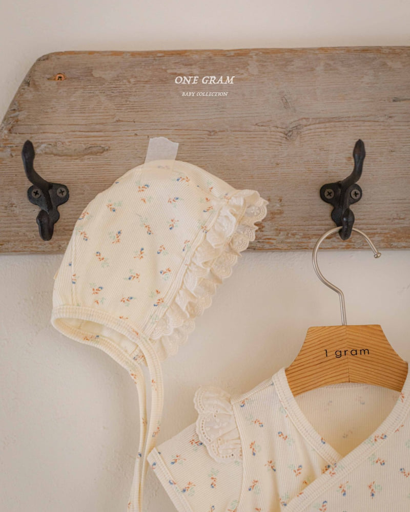 1 Gram - Korean Baby Fashion - #babyoninstagram - Rebecca Newborn Frill Suit - 5