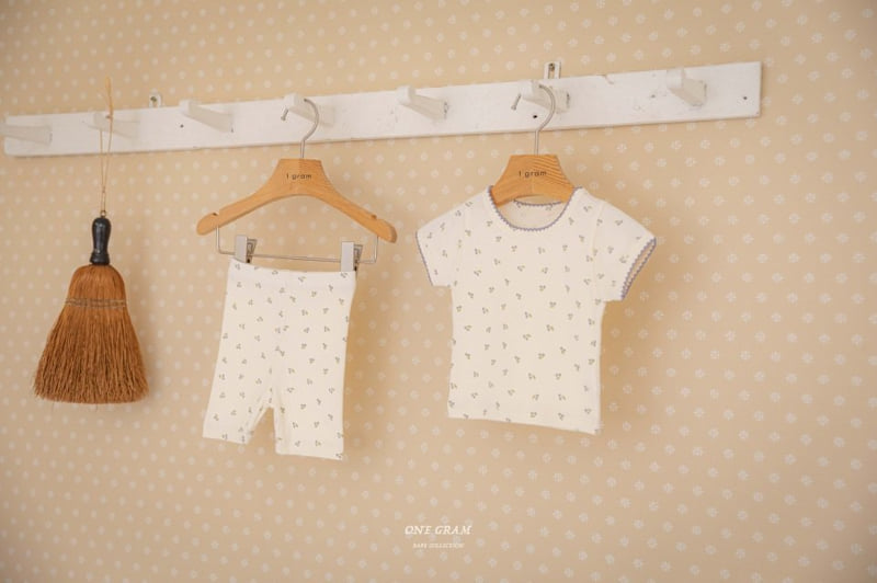 1 Gram - Korean Baby Fashion - #babyoutfit - Cherry Top Bottom Set - 10