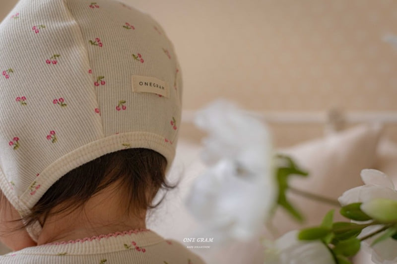 1 Gram - Korean Baby Fashion - #babyoutfit - Cherry Bonnet - 7