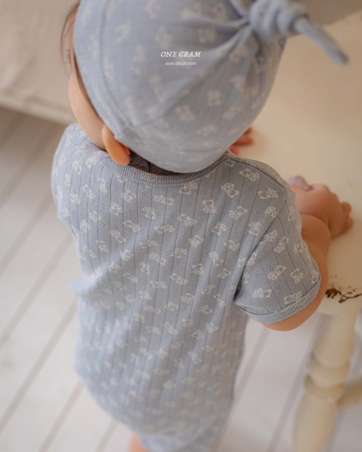 1 Gram - Korean Baby Fashion - #babyoutfit - Dodo Suit (Button) - 3