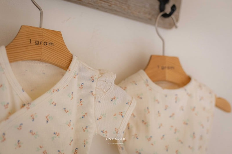 1 Gram - Korean Baby Fashion - #babyoutfit - Rebecca Newborn Frill Suit - 7