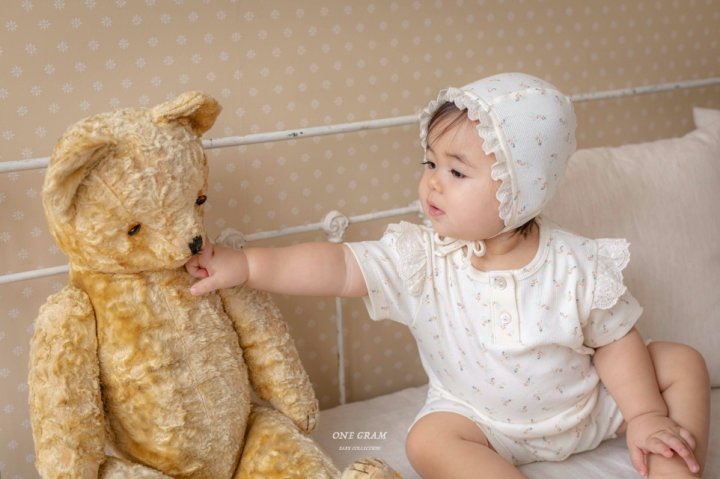 1 Gram - Korean Baby Fashion - #babyoutfit - Rebecca Frill Suit - 7