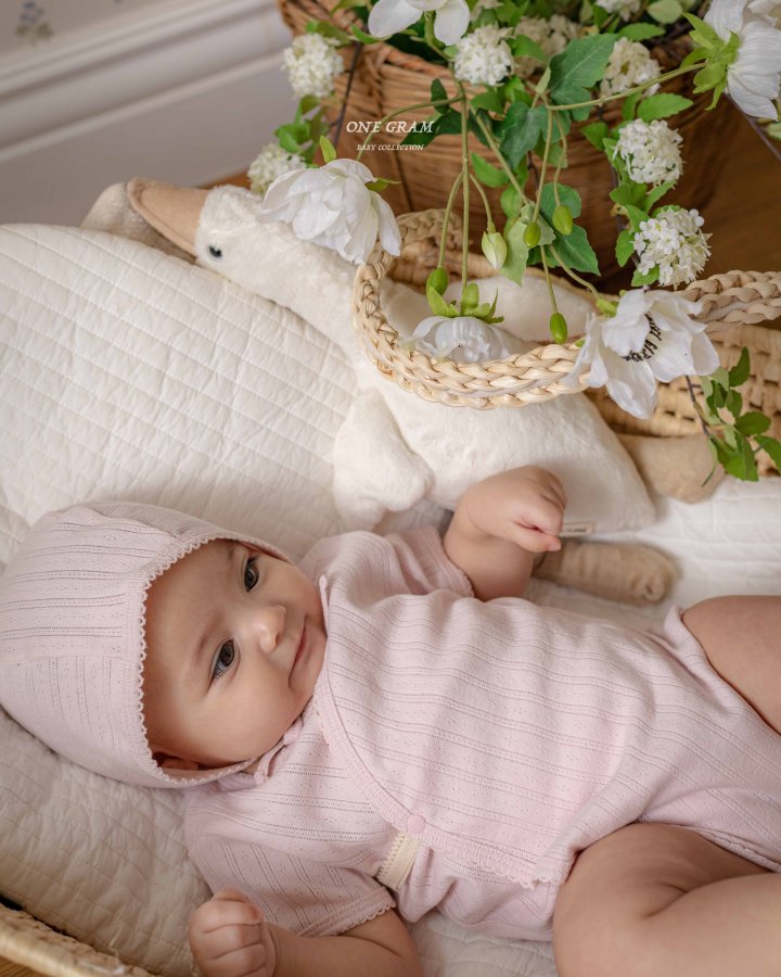 1 Gram - Korean Baby Fashion - #babyoutfit - Miller Newborn Suit - 3