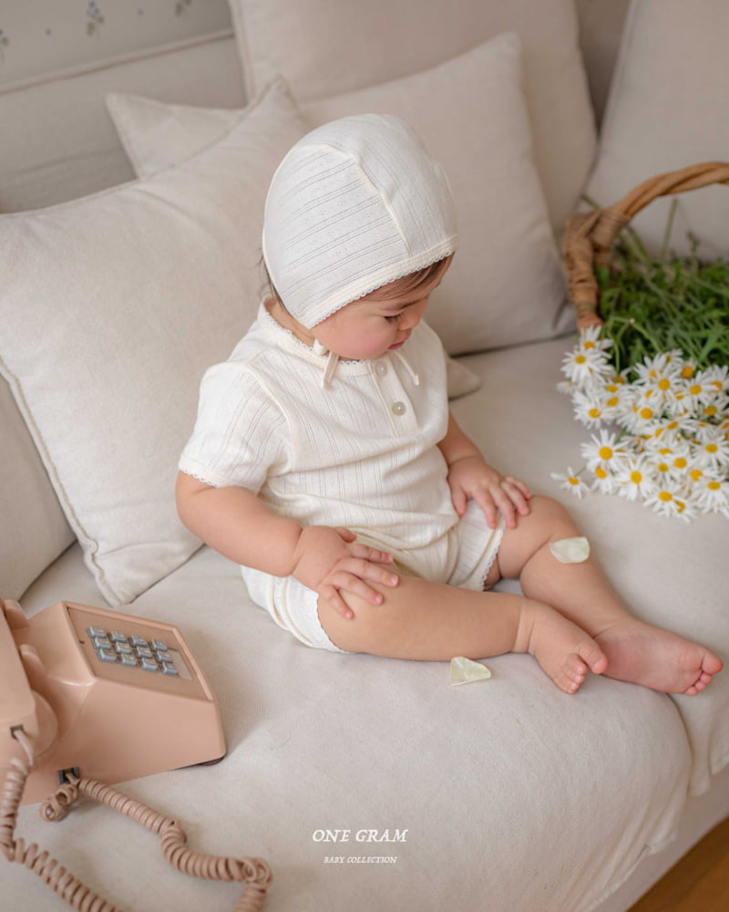 1 Gram - Korean Baby Fashion - #babyoutfit - Miller Bonnet - 2