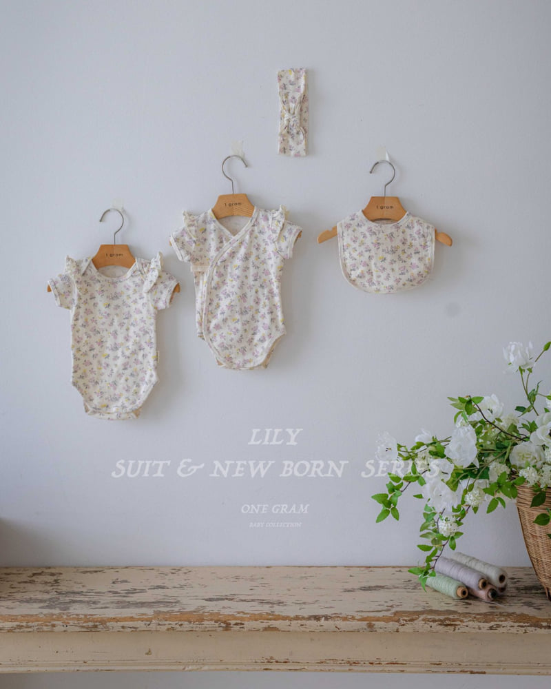 1 Gram - Korean Baby Fashion - #babyoutfit - Lily Newborn Suit - 12