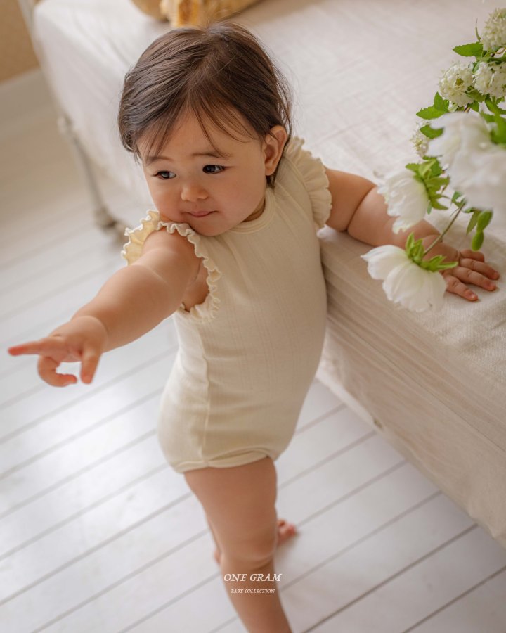 1 Gram - Korean Baby Fashion - #babyoutfit - Jasmine Frill Suit - 8