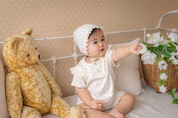 1 Gram - Korean Baby Fashion - #babywear - Rebecca Frill Suit - 8