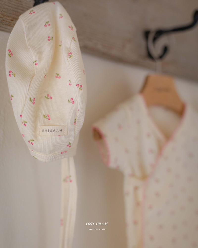 1 Gram - Korean Baby Fashion - #onlinebabyboutique - Cherry Bonnet - 10