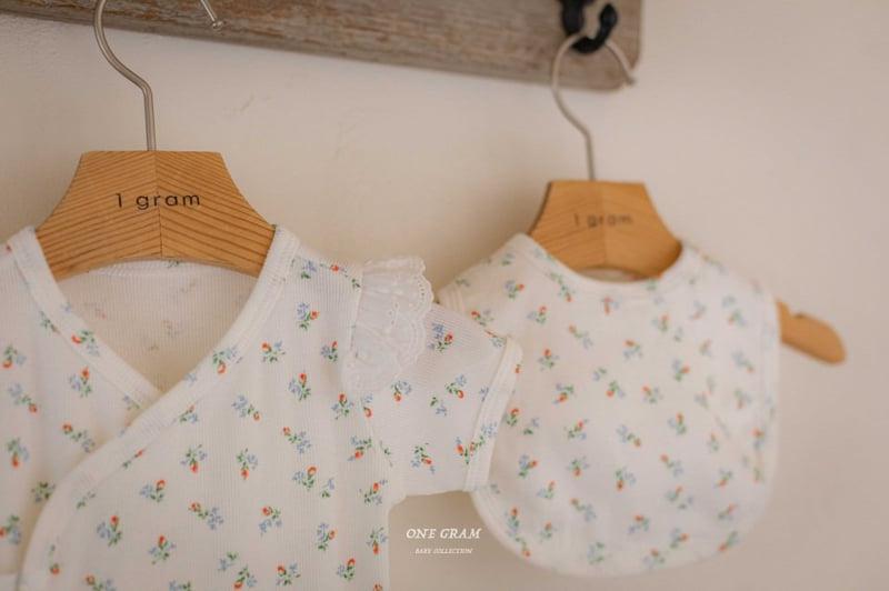 1 Gram - Korean Baby Fashion - #onlinebabyboutique - Rebecca Newborn Frill Suit - 10