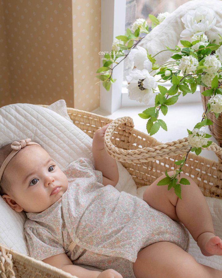 1 Gram - Korean Baby Fashion - #onlinebabyshop - Rico Newborn Suit - 3