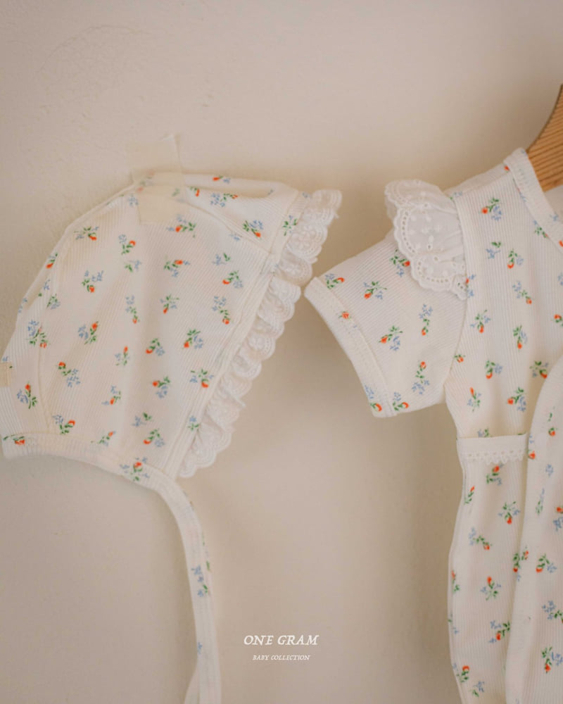 1 Gram - Korean Baby Fashion - #onlinebabyshop - Rebecca Newborn Frill Suit - 11