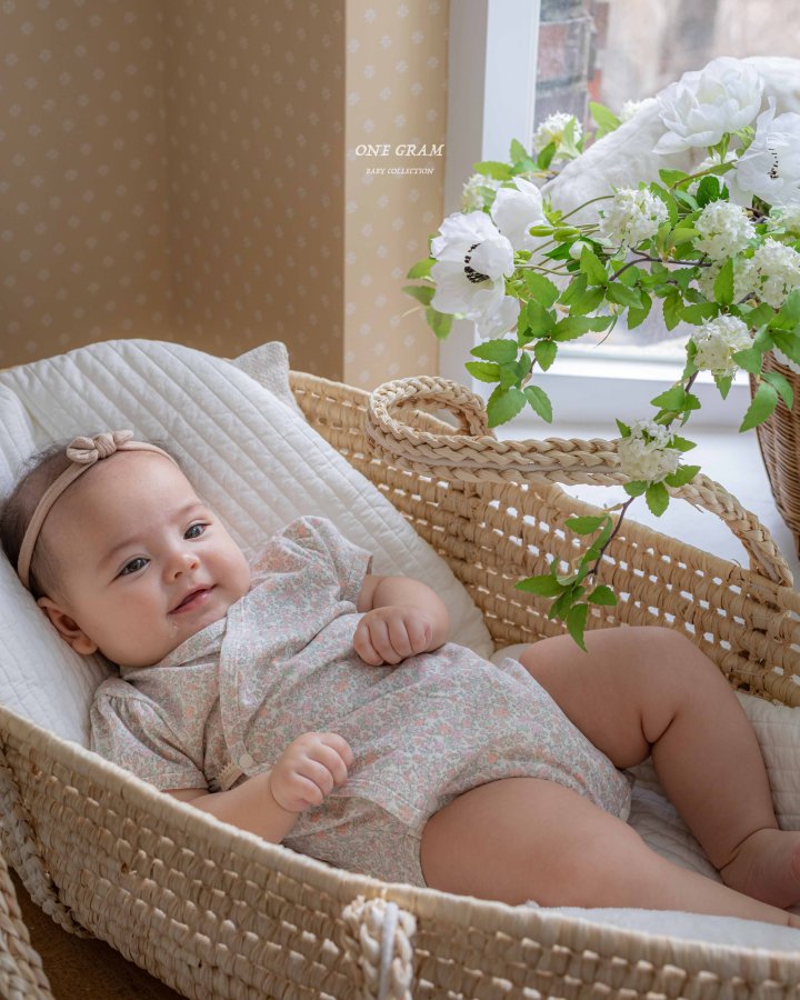 1 Gram - Korean Baby Fashion - #onlinebabyshop - Rico Newborn Suit - 4