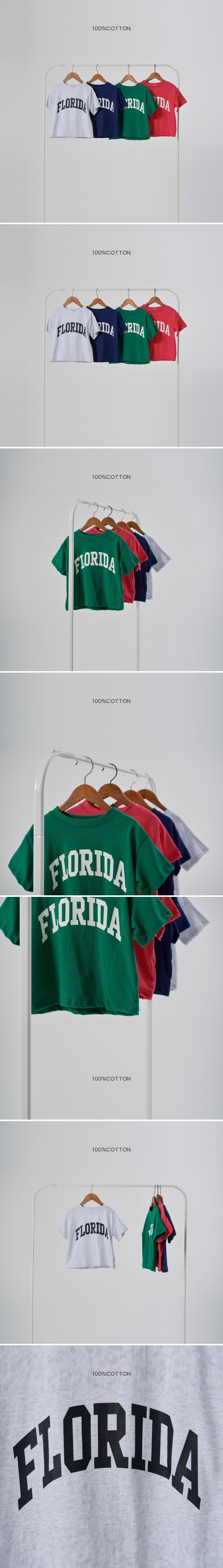 100 Cotton - Korean Children Fashion - #Kfashion4kids - Florida Short Sleeve Tee