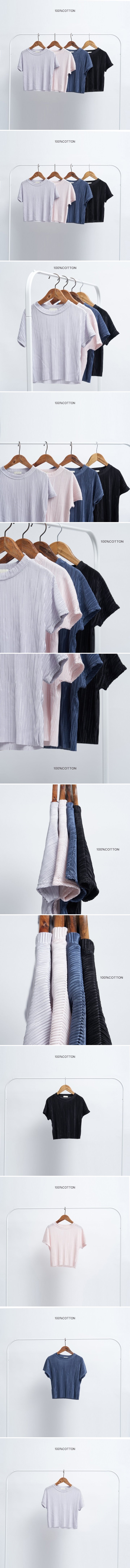 100 Cotton - Korean Children Fashion - #kidzfashiontrend - Pleats Short Sleeve Tee