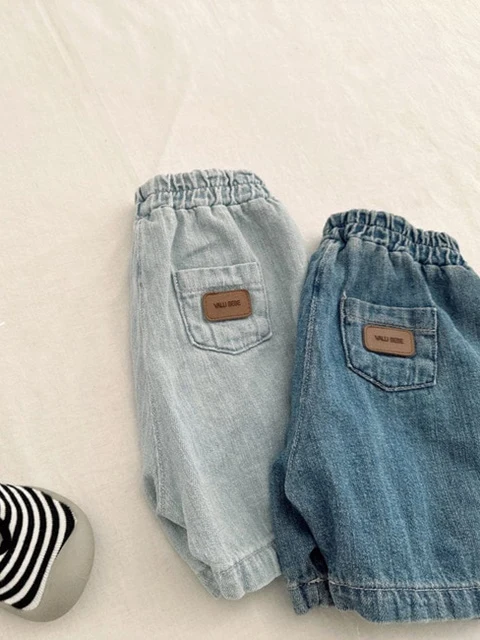 Bebe Pin Tuck Denim Pants