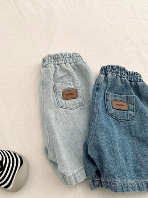 Kids Pin Tuck Denim Pants