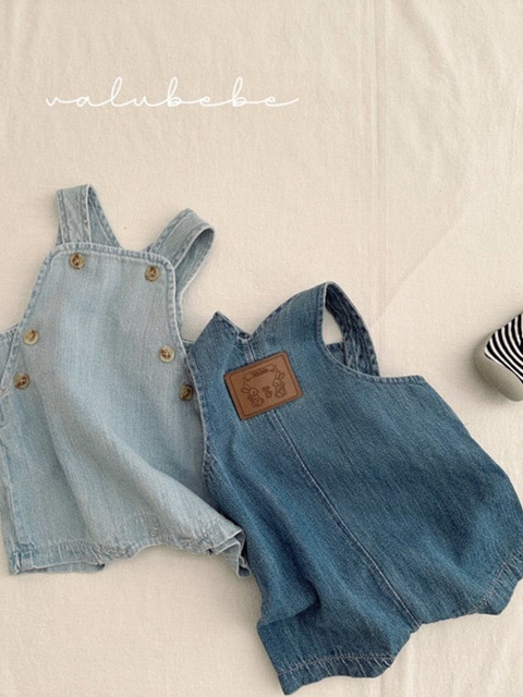 Denim Overall Suit