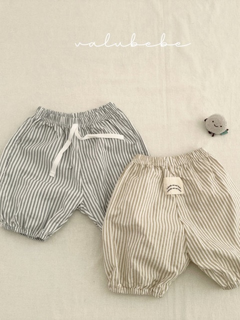 Kids Striped Banding Pants
