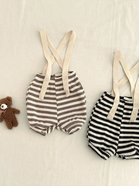 Coffee Stripe Overalls Coffee Stripe Overalls