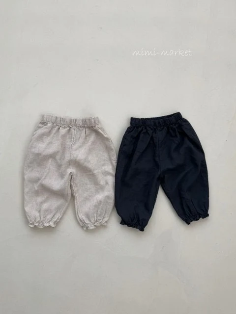 Linen Frill Pants