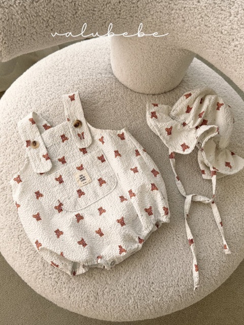 Mini Bear Overalls Suit