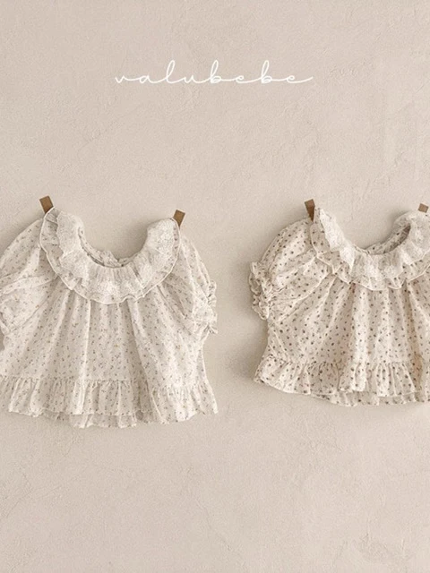 Kids Flower Frill Blouse Kids Flower Frill Blouse
