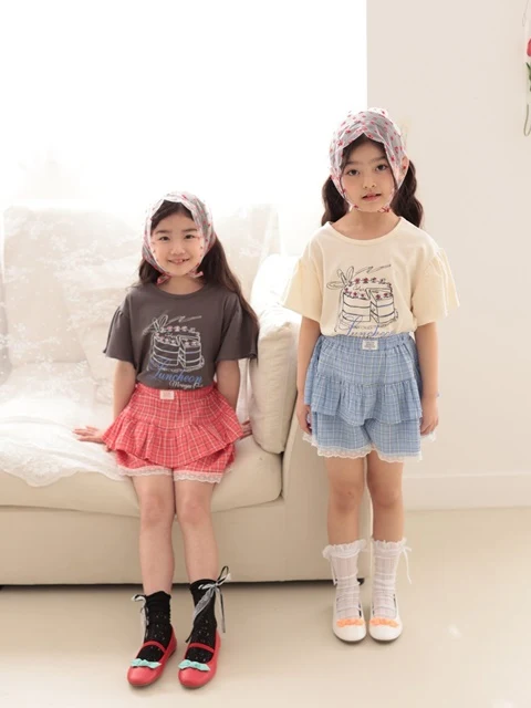 Roro Check Skirt Pants Roro Check Skirt Pants