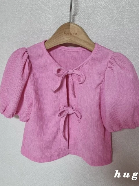 Ribbon Puff Cardigan