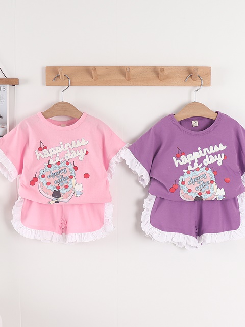Cherry Cake Top Bottom Set