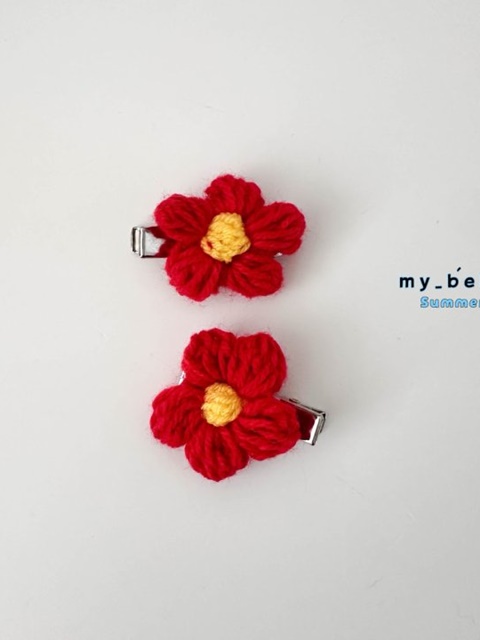 Red Flower Hair Clip