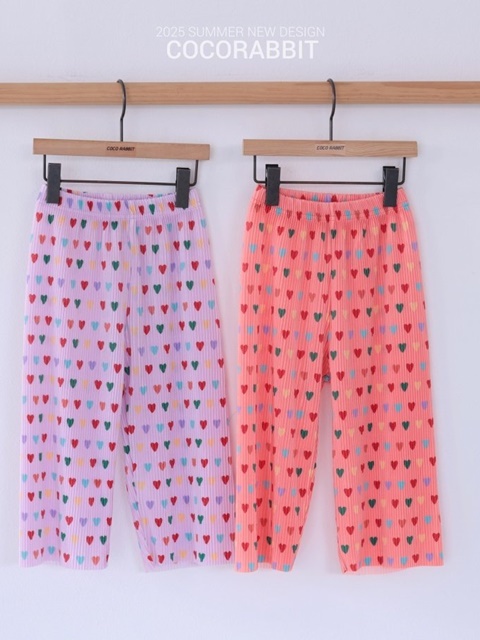 Pleated Heart Pants