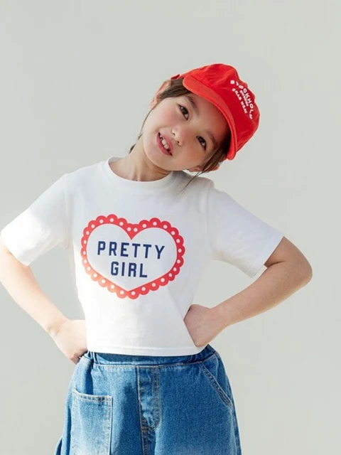 Kids Pretty Crop Tee