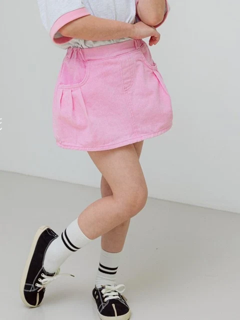 Kids Pigment Pleated Skirt Pants