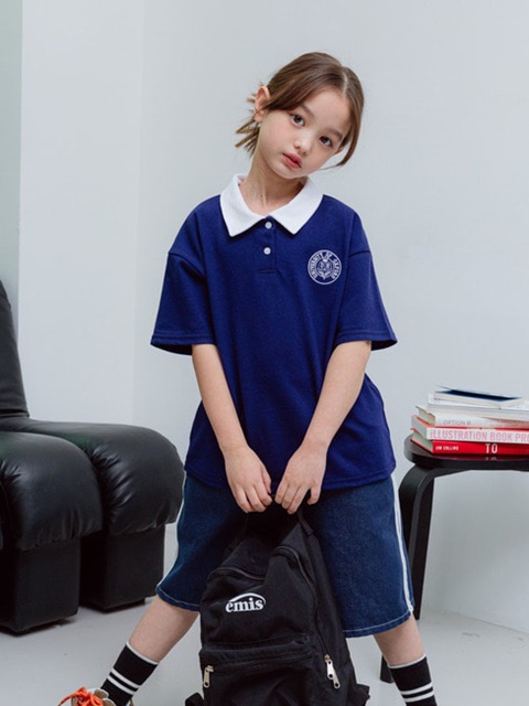 Kids PK Raglan Collar Tee